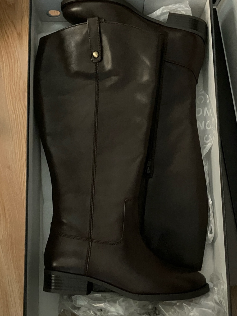 INC Wide Calf Leather Boots